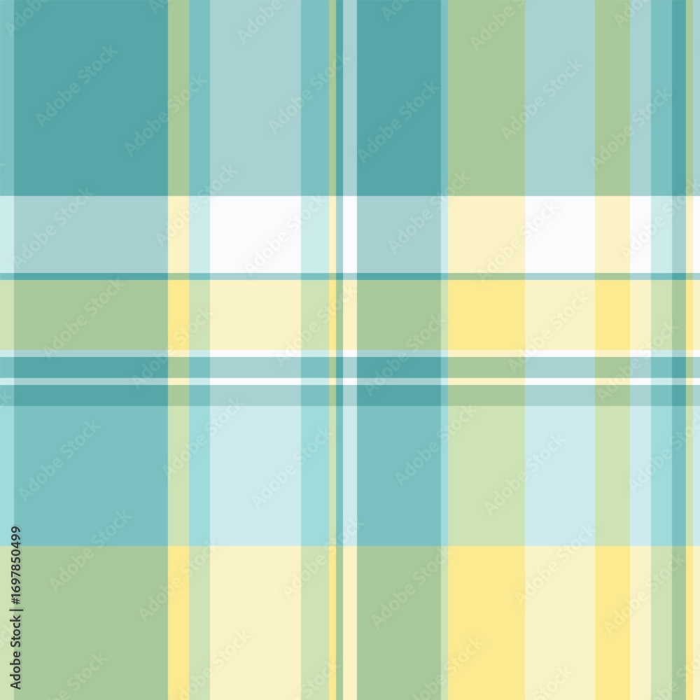 Poster pastel plaid pattern with intersecting bands of color. soft, airy, and versatile. use for background