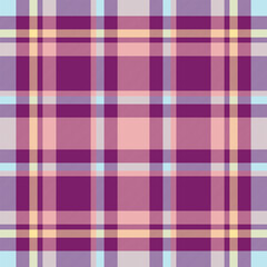 Easter background fabric textile, decorating texture plaid vector. Customize seamless tartan pattern check in light and pink colors.