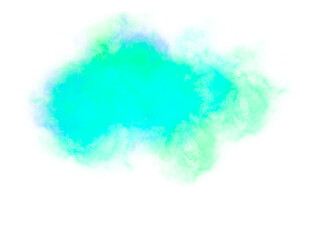 Vibrant abstract energetic nebula cloud swirling with cyan and green cosmic energy © Masud010