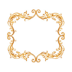 decorative frame with floral ornament