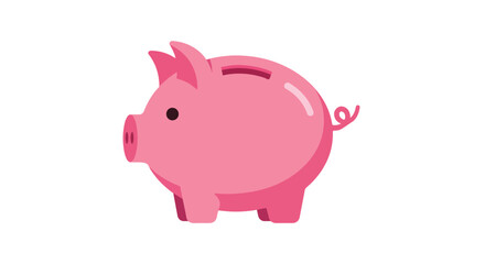 Obraz premium Stylized Piggy Bank Icon Promoting Financial Savings and Investment Planning in Modern Economy growth