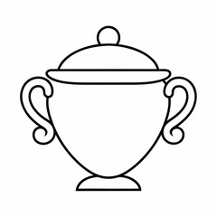 Cookie Jar Line Art Vector