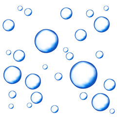 Carbonated water with 3d gas balls texture.