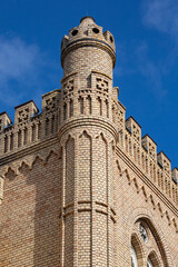 Neo-gothic light brick District Court building, Torun, Poland