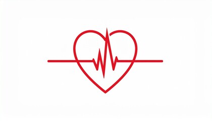 heart rate pulse, icon medicine logo, vector heartbeat heart rate icon