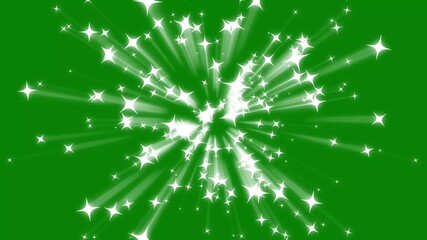 Glowing glitter burst sparkle effect overlay, twinkling glitter stars motion graphics on green screen background, shine effect glitter stars sheet for motion design, glow twinkle movement timeline. 4k - Powered by Adobe