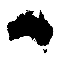 Australia map vector