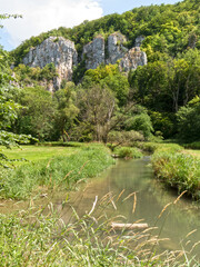 stille Natur im große Lautertal in Baden-Württemberg 
