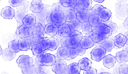 Vibrant abstract blue blobs with transparent background create modern digital art patterns