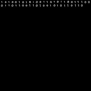 square handwritten binary animation