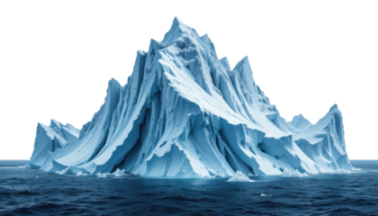 Winter snow-covered mountains with a view of a vast, icy glacier under a cloudy alpine sky