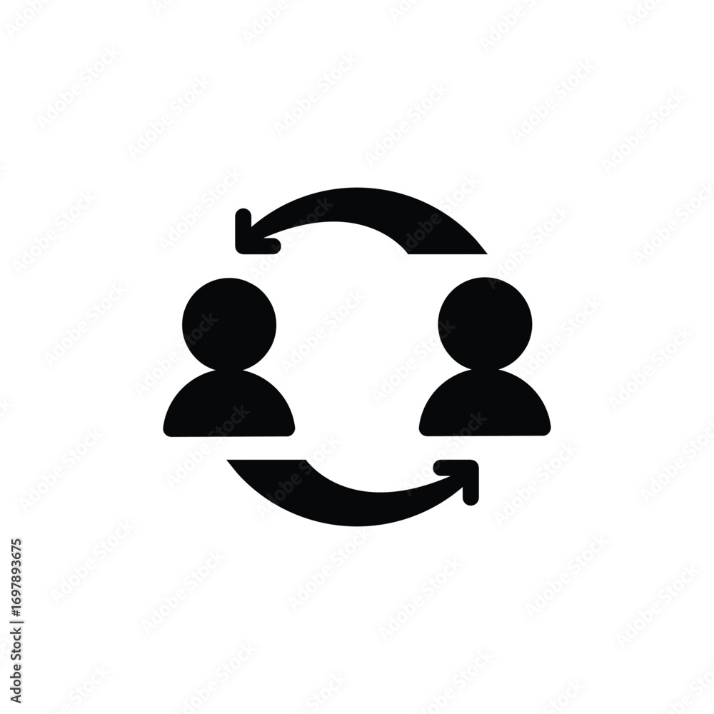 Poster cooperation solid icon vector design good for web or mobile app