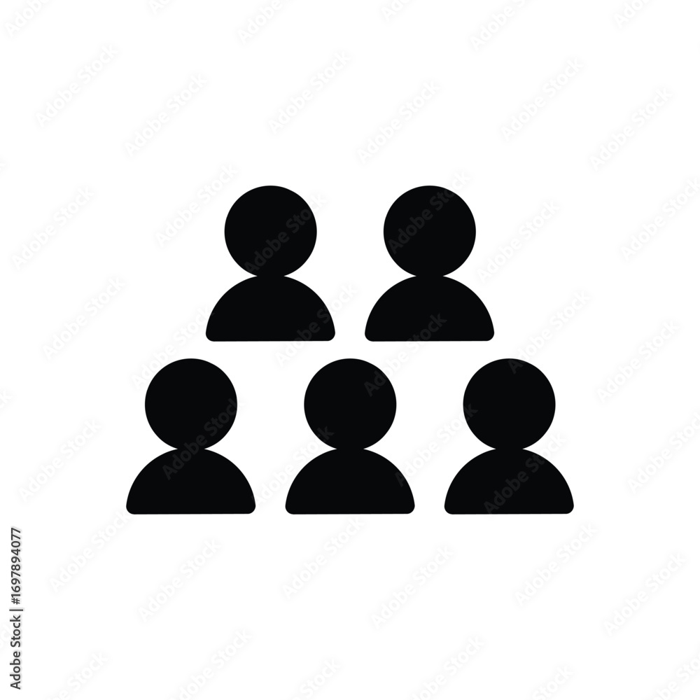 Poster group solid icon vector design good for web or mobile app
