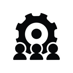 team work solid icon vector design good for web or mobile app