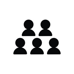 group solid icon vector design good for web or mobile app