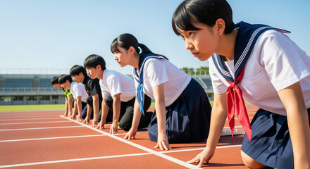 入学・新入生・新学年：中学／高校の新しいスタートのイメージ