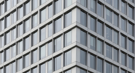 Fototapeta premium Modern Glass Building Exterior Architectural Photography