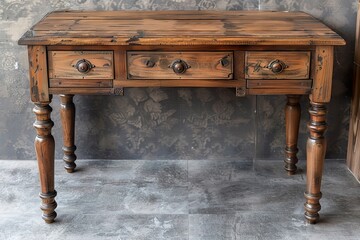 antique wooden table
