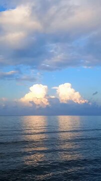 sunset over the sea, beautiful seascape end of the suumer


