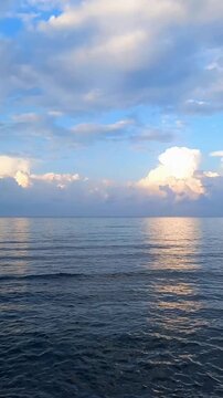  sunset over the sea, beautiful seascape end of the suumer

    