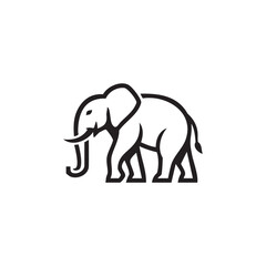 Obraz premium Elegant Elephant Line Art