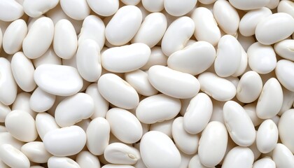 Close-up of many white beans (1)