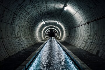 Moody Tunnel with Water Channel - Moody/Dark Aesthetics