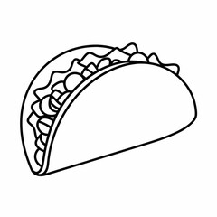 Crunchy Taco Vector Design