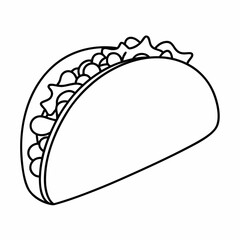 Crunchy Taco Vector Design