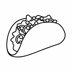 Crunchy Taco Vector Design