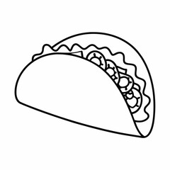 Crunchy Taco Vector Design
