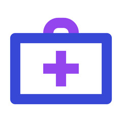 Travelling twotone icon set