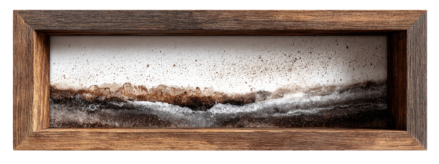 Framed miniature landscape art piece