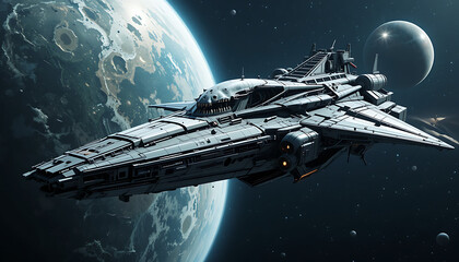 spaceship and moon space shuttle launch rocket in space beautiful view and seen beautiful background and wallpaper hd picture 