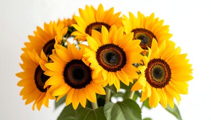 Obraz premium Close-up sunflower bouquet
