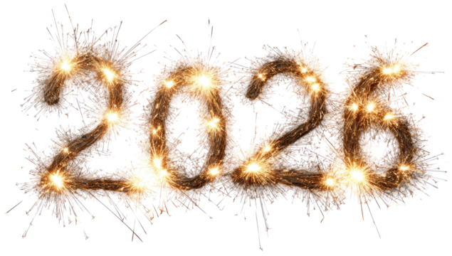 Fireworks display New Year's 2020