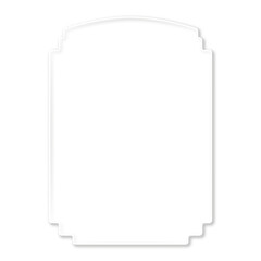 Transparent Wawy Rectangular Morphism Card PNG