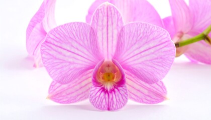 Close-up of delicate pink orchid