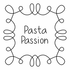 Delicious Pasta Passion typography Design