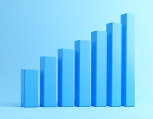 Light blue bar graph, ascending