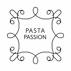 Delicious Pasta Passion typography Design