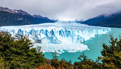 Majestic glacier landscape