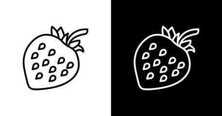 Strawberry Icon Set Design 