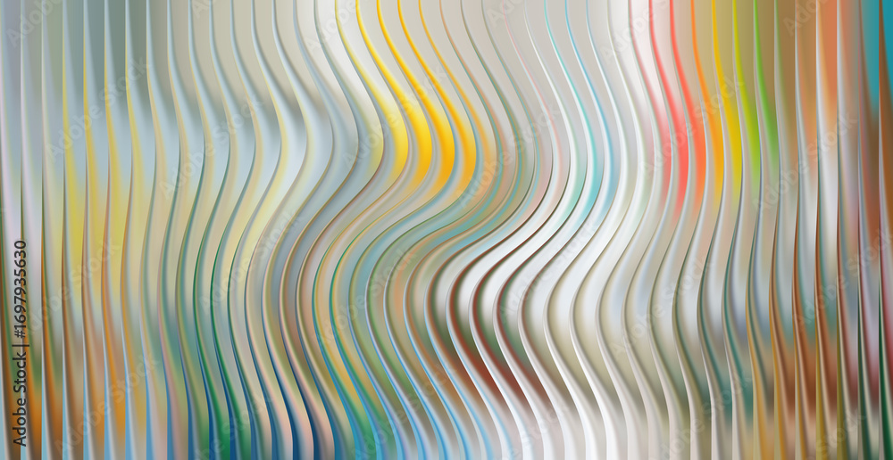 Poster abstract colorful background with wavy lines and a smooth gradient effect