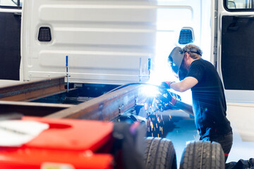 The Welding Process in an Automotive Workshop for Unique Vehicle Customization and Modification