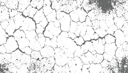 old paint on the wall crack noise dots grunge texture vector design on transparent background.