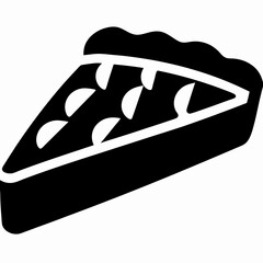 Delicious Pie Silhouette Vector Design