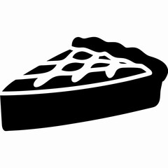 Delicious Pie Silhouette Vector Design