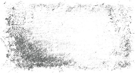 Grunge Border  Frame, Texture with Rough Distressed  Texture with Rough Border . Old damage Dirty grainy and scratches. vector design on transparent background.