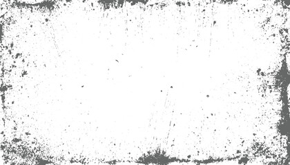 Fototapeta premium Grunge texture Frame, dust dots noise, urban texture vector. Distressed overlay texture. Vector Illustration. Black isolated vector design on transparent background.